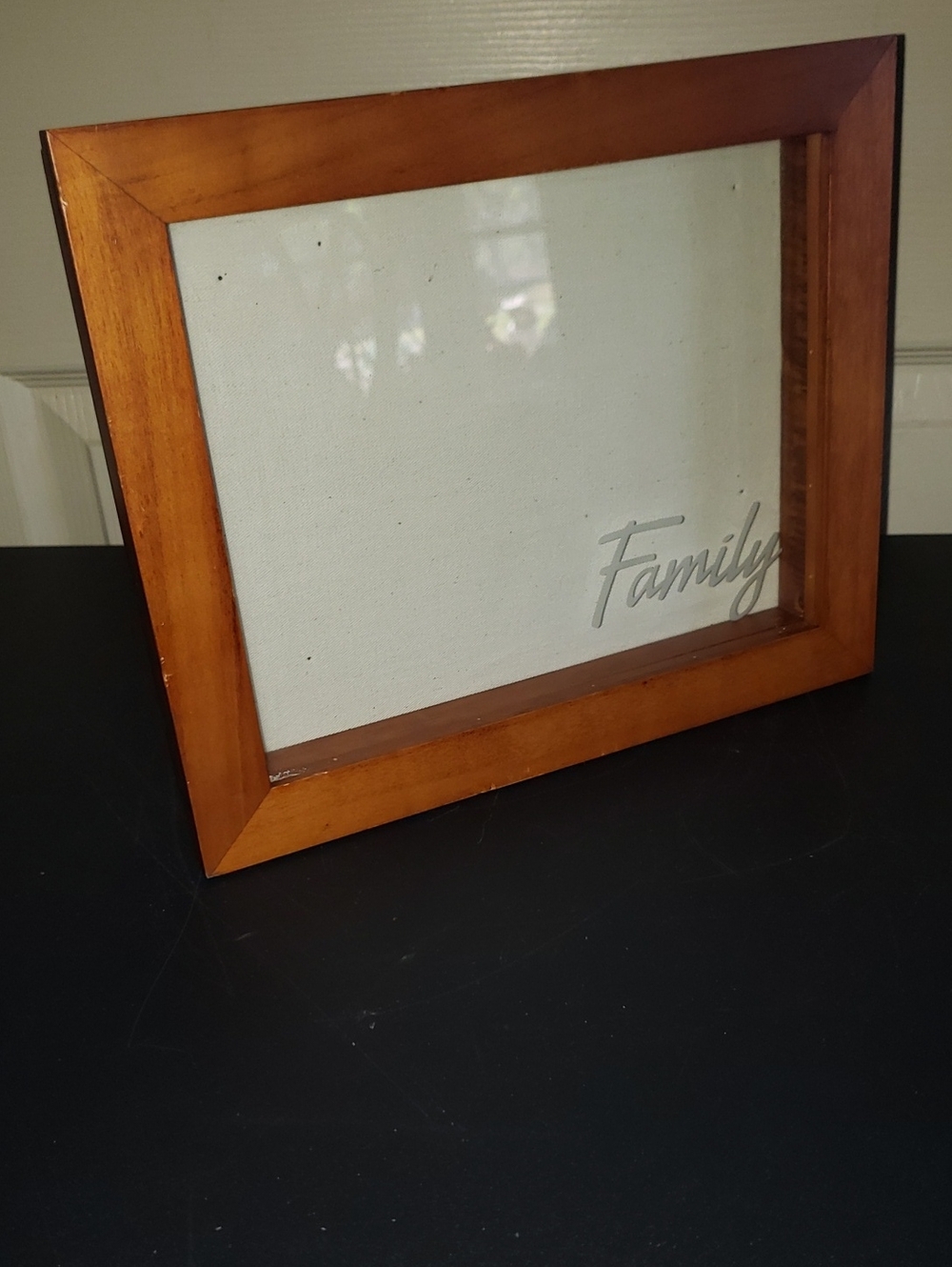 Family Wooden Picture Frame in Warm Brown